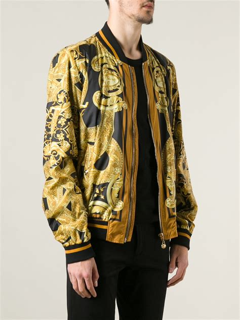 men versace bomber jacket|Versace bomber jackets men's sale.